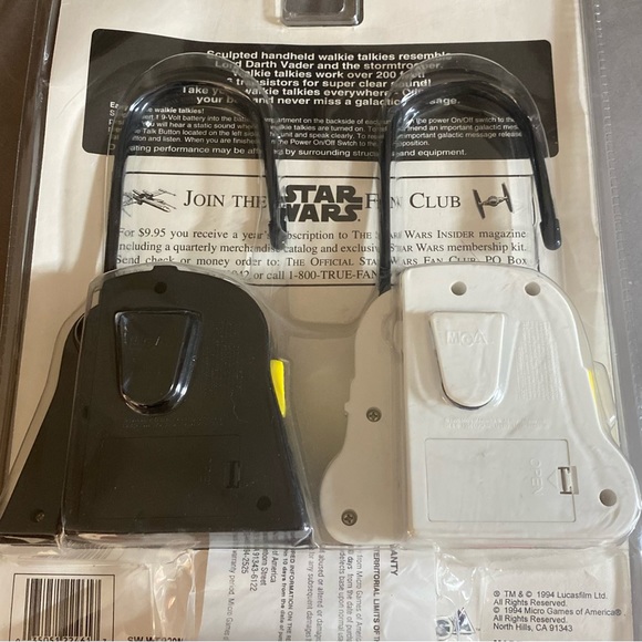 90s Star Wars Darth Vader & Stromtrooper Walkie Talkies - Picture 3 of 7